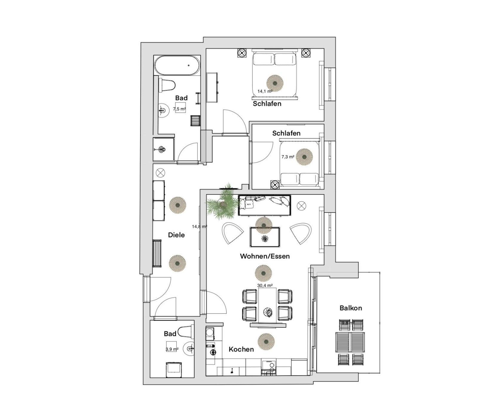 Pineapple Apartments Dresden Zwinger VII - 78 Qm - 1X Free Parking - Extérieur photo